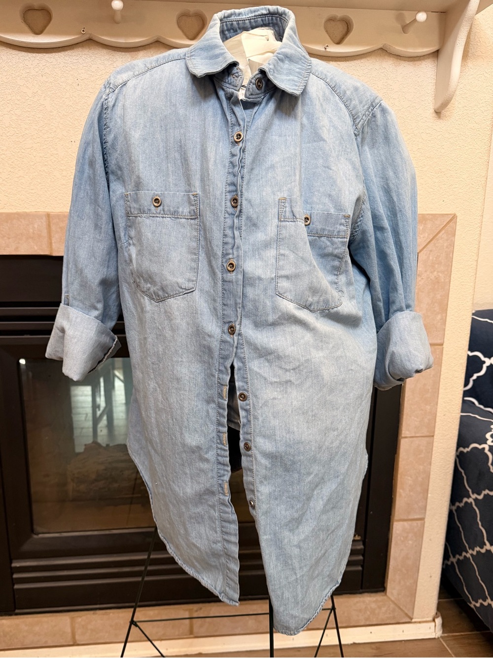 Wax Jean Light Blue Denim Shirt